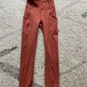 Lululemon High Rise Fast Free Leggings, Orange